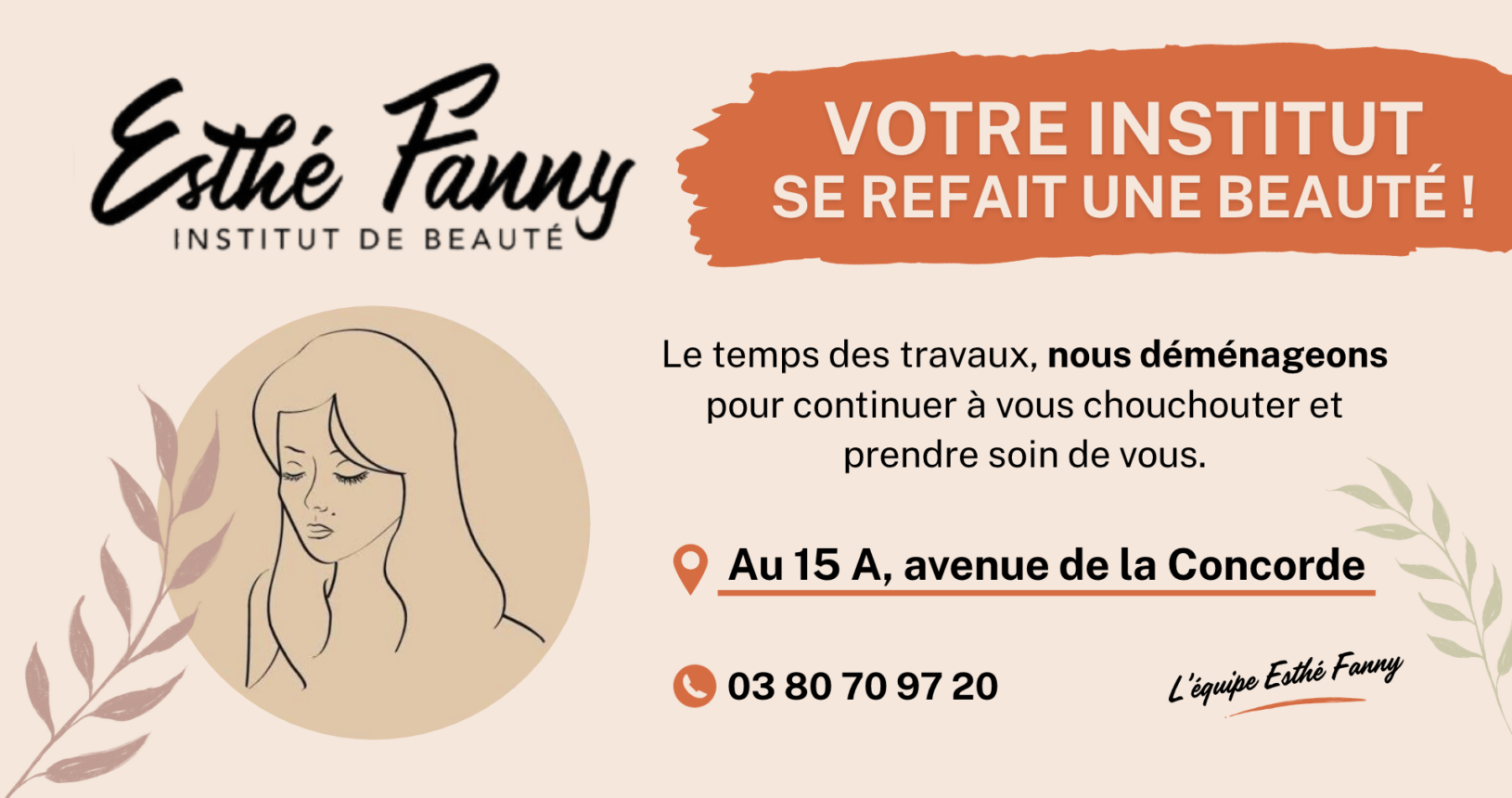 Demenagement Esthe fanny : 15 A avenue de la concorde